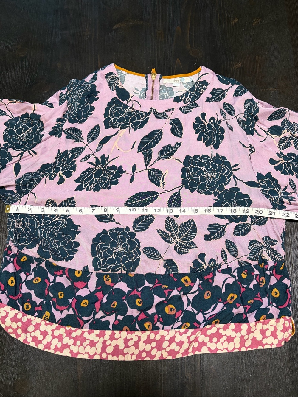 Boden Large Floral Blouse - Picture 3 of 9